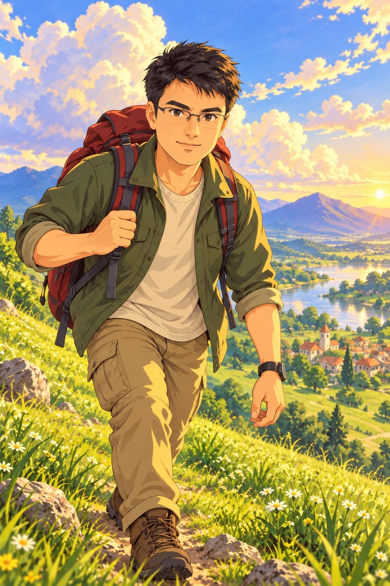 Pastel Adventurer — AI-generated example