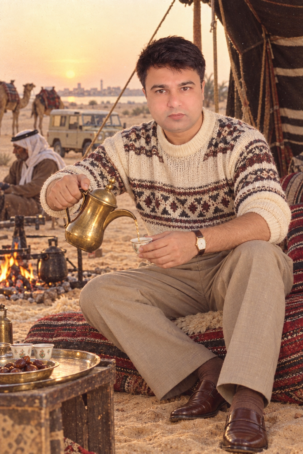 Desert Tea 1989 — AI-generated example