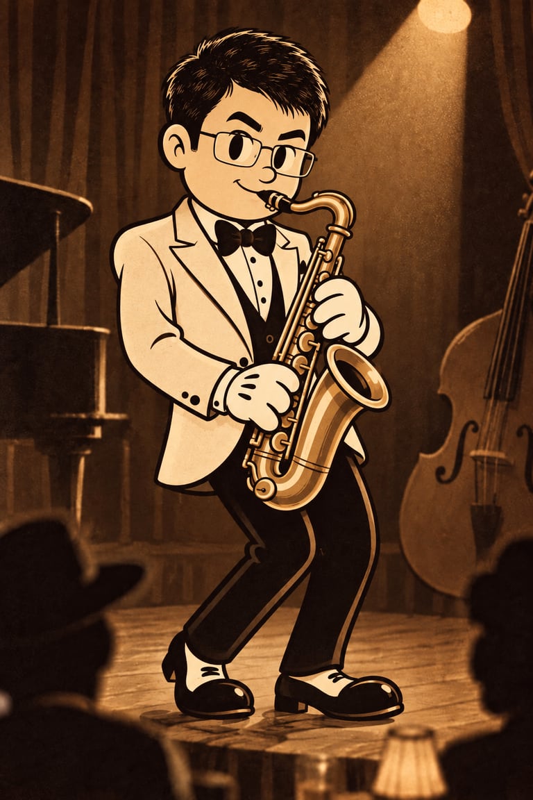 Rubberhose Jazz — AI-generated example